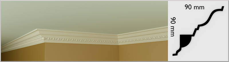 Small Egg and Dart Cornice